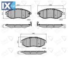 ΣΕΤ ΔΙΣΚΟΦΡΕΝΑ ΕΜΠΡ. CHEVROLET  ADB31585 96475027