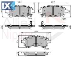 ΣΕΤ ΔΙΣΚΟΦΡΕΝΑ ΕΜΠΡ. SUZUKI-MAZDA-DAIHAT  ADB31620 MB597721 DFY13328Z DFY1338Z DFY1338ZA 5581052R50 5581068L00 5581068L00000 5581068L50 5581068R10 5581071L51 55810M69P50 04465B1320 04465B1120 04465B11