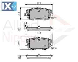 ΣΕΤ ΔΙΣΚΟΦΡΕΝΑ ΟΠΙΣΘ. MAZDA  ADB31627 NFY72446Z NFY7246Z NFY72648Z NFY7268Z NFY72648Z