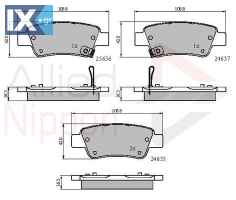 ΣΕΤ ΔΙΣΚΟΦΡΕΝΑ ΟΠΙΣΘ. HONDA  ADB31674 43022SWWG01 43022SWWG02