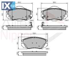 ΣΕΤ ΔΙΣΚΟΦΡΕΝΑ ΕΜΠΡ. OPEL  ADB31679 13237750 13237753 13312895 1605185 1605236 1605624 20877794 20963796 22959105 95514525 13237750 1605185 1605236 1605624 22959105 95514525 13237750 13237753 13312895
