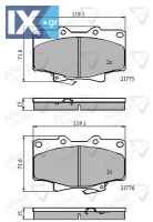ΣΕΤ ΔΙΣΚΟΦΡΕΝΑ ΕΜΠΡ. TOYOTA  ADB3170 0446560020 04465YZZAL 0449160150 0449160160 446560020 449160160 449160180