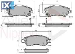 ΣΕΤ ΔΙΣΚΟΦΡΕΝΑ ΕΜΠΡ. HONDA  ADB31705 45022SWWG00 45022SWWG01 45022SWWG02 45022T1EG00