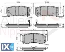 ΣΕΤ ΔΙΣΚΟΦΡΕΝΑ ΟΠΙΣΘ. HYUNDAI  ADB31714 583022BA00 583022BA20 583022BA40 583024AA00