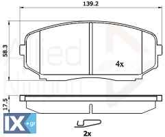 ΣΕΤ ΔΙΣΚΟΦΡΕΝΑ ΕΜΠΡ. MAZDA  ADB31724 4605B541 L2Y63328Z L2Y63329Z EHY2338Z EHY4338Z EHY5338ZA EHY5338ZB L2Y63323Z L2Y63328Z L2Y6333Z L2Y6338Z 7T432001AA 7T4Z2001A 7T4Z2V001AA 7U2J2C452AA 8T432200BA 8T