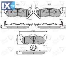 ΣΕΤ ΔΙΣΚΟΦΡΕΝΑ ΟΠΙΣΘ. NISSAN  ADB31734 44060ZC025 440607S025 5080871AA