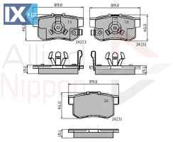 ΣΕΤ ΔΙΣΚΟΦΡΕΝΑ ΟΠΙΣΘ. HONDA  ADB31736 43022SXS000 06430S9A000 06430S9A010 06430S9AE00 06430SJFE00 43022S9A000 43022S9A010 43022S9AE00 43022SXS000 43022TL0G50 43022TL0G51 43022TL0G52 43022TP6A00