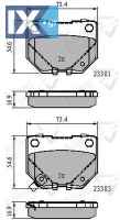 ΣΕΤ ΔΙΣΚΟΦΡΕΝΑ ΟΠΙΣΘ. SUBARU  ADB31739 26696FA000 26696FE000 26696FE060 26696FE070