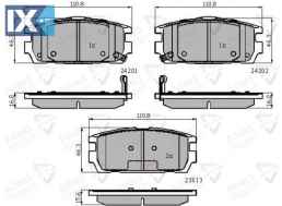ΣΕΤ ΔΙΣΚΟΦΡΕΝΑ ΟΠΙΣΘ. HYUNDAI  ADB31743 58302H1A00 58302H1A10