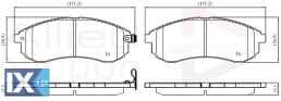 ΣΕΤ ΔΙΣΚΟΦΡΕΝΑ ΕΜΠΡ. MITSUBISHI  ADB31749 DBP511126 MN102622 MR977365