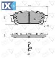 ΣΕΤ ΔΙΣΚΟΦΡΕΝΑ ΟΠΙΣΘ. SUBARU  ADB31775 26696FE040 26696FE050