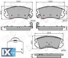 ΣΕΤ ΔΙΣΚΟΦΡΕΝΑ ΕΜΠΡ. KIA  ADB31776 581013CA70 581013KA40