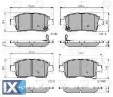 ΣΕΤ ΔΙΣΚΟΦΡΕΝΑ ΕΜΠΡ. TOYOTA  ADB31790 0446574020
