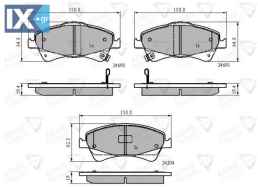 ΣΕΤ ΔΙΣΚΟΦΡΕΝΑ ΕΜΠΡ. TOYOTA  ADB31799 0446502190 0446502280 044650F010 04465YZZEE 446502190 446502280 446502282