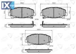 ΣΕΤ ΔΙΣΚΟΦΡΕΝΑ ΕΜΠΡ. HONDA  ADB32010 45022TL0G50 45022TL0G51