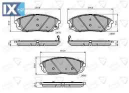 ΣΕΤ ΔΙΣΚΟΦΡΕΝΑ ΕΜΠΡ. KIA  ADB32013 581013EE00 581013EE01