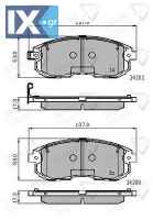 ΣΕΤ ΔΙΣΚΟΦΡΕΝΑ ΕΜΠΡ. SUZUKI - FIAT  ADB32025 D10601KA1A D1060EM10A 5581080J50 5581080J51 410601605R