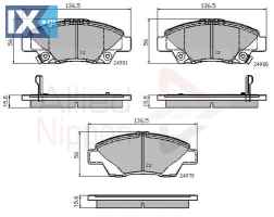 ΣΕΤ ΔΙΣΚΟΦΡΕΝΑ ΕΜΠΡ. HONDA  ADB32036 45022SZTG00 45022TF0G00 45022TF0G01 45022TF0G02 45022TK6A00 45022TM8G00