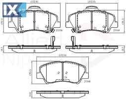 ΣΕΤ ΔΙΣΚΟΦΡΕΝΑ ΕΜΠΡ. HYUNDAI - KIA  ADB32040 581011RA00 581011RA05 581011RA10 581014LA00 58101C8A00 58101C8A10 58101C8A50 58101C8A60 581011RA00 581011RA01 581011RA05 581011WA05 581011WA35 581014LA00 5