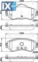 ΣΕΤ ΔΙΣΚΟΦΡΕΝΑ ΕΜΠΡ. CITROEN  ADB32145 4254A9 4254A9