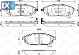 ΣΕΤ ΔΙΣΚΟΦΡΕΝΑ ΕΜΠΡ. CHEVROLET  ADB32150 96682858