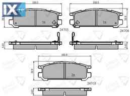 ΣΕΤ ΔΙΣΚΟΦΡΕΝΑ ΟΠΙΣΘ. SUBARU  ADB3218 26296AA060 26296AA061 26296AA062 26296AA080 26296AA081 26296AA082 26296PA040 26296PA060