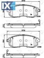 ΣΕΤ ΔΙΣΚΟΦΡΕΝΑ ΕΜΠΡ. NISSAN  ADB32202 41060AX086 D10601FE0A D10601KA1A D1060EM10A
