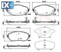 ΣΕΤ ΔΙΣΚΟΦΡΕΝΑ ΕΜΠΡ. TOYOTA  ADB32207 0446502390 0446502391 446502390