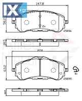 ΣΕΤ ΔΙΣΚΟΦΡΕΝΑ ΕΜΠΡ. PEUGEOT  ADB32232 1610428780 1647860280 1610428780 1647860280