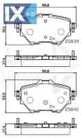 ΣΕΤ ΔΙΣΚΟΦΡΕΝΑ ΟΠΙΣΘ. CITROEN-PEUGEOT  ADB32234 1609000680 95525378 SU001A8499 SU001B3838 1609000680 95525378 1609000680 1612911480 1636413980 1678167980 1609000680 1636413980