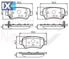 ΣΕΤ ΔΙΣΚΟΦΡΕΝΑ ΟΠΙΣΘ. KIA  ADB32239 58302A2A30