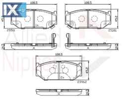 ΣΕΤ ΔΙΣΚΟΦΡΕΝΑ ΕΜΠΡ. SUZUKI  ADB32245 5581071L02