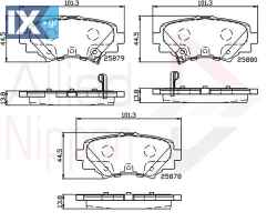 ΣΕΤ ΔΙΣΚΟΦΡΕΝΑ ΟΠΙΣΘ. MAZDA  ADB32248 B4Y02648ZA B4Y0268ZA B4Y0268ZB