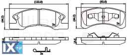 ΣΕΤ ΔΙΣΚΟΦΡΕΝΑ ΕΜΠΡ. MITSUBISHI  ADB32249 4605B005 4605B006 4605B281 04465B2030 04465B2030000 04465B2040 04465B2040000 0449197203000 0449197214 0449197214000