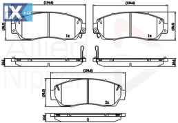 ΣΕΤ ΔΙΣΚΟΦΡΕΝΑ  ΕΜΠΡ. HONDA  ADB32273 45022SHJ405 45022SHJ415 45022SHJA50 45022STKA00 45022SHJA00 45022T0AA00 45022T0AA01 45022T1GG00 45022T1GG01 45022TK8A00 45022TK8A01 45022TP6A60