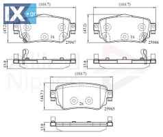 ΣΕΤ ΔΙΣΚΟΦΡΕΝΑ ΟΠΙΣΘ. NISSAN - RENAULT  ADB32277 440606633R D40604CA0A D40604EA0A D40605SA0A 440606633R