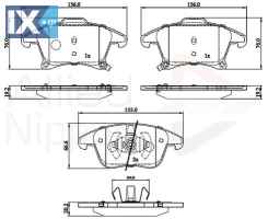 ΣΕΤ ΔΙΣΚΟΦΡΕΝΑ ΕΜΠΡ. FORD  ADB32286 1860105 1917494 2014119 2016609 DG9C2K021EC DG9C2K021ED DG9C2K021EE DG9C2K021RC