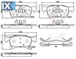 ΣΕΤ ΔΙΣΚΟΦΡΕΝΑ ΕΜΠΡ.OPEL  ADB32300 1605281 39122150 95517029 95524973 1605281 95517029