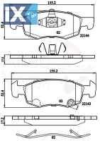 ΣΕΤ ΔΙΣΚΟΦΡΕΝΑ ΕΜΠΡ.OPEL  ADB32301 1605280 95517028 1605280 95517028 95524972