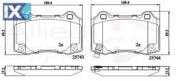 ΣΕΤ ΔΙΣΚΟΦΡΕΝΑ ΟΠΙΣΘ.HYUNDAI  ADB32308 583022MA10 68144432AA
