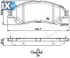 ΣΕΤ ΔΙΣΚΟΦΡΕΝΑ ΕΜΠΡ. SUZUKI  ADB32314 55200D66Y0 5581061M00 5581061M01 5581061M01000 5581061M50 5581061M50000