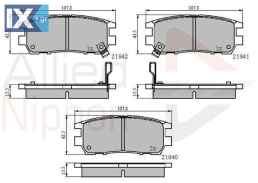 ΣΕΤ ΔΙΣΚΟΦΡΕΝΑ ΟΠΙΣΘ. MITSUBISHI  ADB3233 MB858463 MR205269 MR389571 MR389572 MZ690009 MZ690009EU MZ690170 MZ690344 X3516004