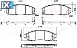 ΣΕΤ ΔΙΣΚΟΦΡΕΝΑ ΕΜΠΡ.  NISSAN  ADB32336 41060ZP00A D10601VA8E D1060EB70A D1060JR70A D1060ZP00A D1M60CY70B
