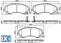 ΣΕΤ ΔΙΣΚΟΦΡΕΝΑ ΕΜΠΡ.  NISSAN  ADB32337 D10604GA0A D10604GA5A D10604CC0A D10604GA5A