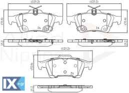 ΣΕΤ ΔΙΣΚΟΦΡΕΝΑ ΟΠΙΣΘ. FORD - VOLVO  ADB32397 1683374 1809458 1936698 2019129 5134101 CV6Z2200A G1FY2M008AC
