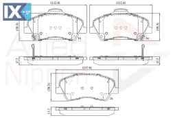 ΣΕΤ ΔΙΣΚΟΦΡΕΝΑ ΕΜΠΡ.  HYUNDAI - KIA  ADB32419 58101H8A58