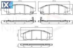 ΣΕΤ ΔΙΣΚΟΦΡΕΝΑ ΕΜΠΡ.  NISSAN  ADB32427 AY040NS141 AY040NS158 D1060JX50B MQ704260