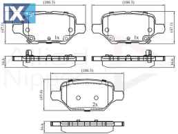 ΣΕΤ ΔΙΣΚΟΦΡΕΝΑ ΟΠΙΣΘ. OPEL  ADB32436 42539412 42539412