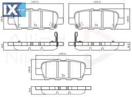 ΣΕΤ ΔΙΣΚΟΦΡΕΝΑ ΟΠΙΣΘ. NISSAN  ADB32445 D40601BN0A D40601MB0A D4M601BN0A D4M60EG50C 040604BA0B AY060NS048 AY060NS053 AY060NS055 AY060NS057 AY060NS059 AY060NS060 AY060NS53 AY060NS907 D40601GZ0C D4M609N0
