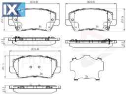 ΣΕΤ ΔΙΣΚΟΦΡΕΝΑ  ΕΜΠΡ. ΚΙΑ  ADB32526 58101G6A30 58101G6A40